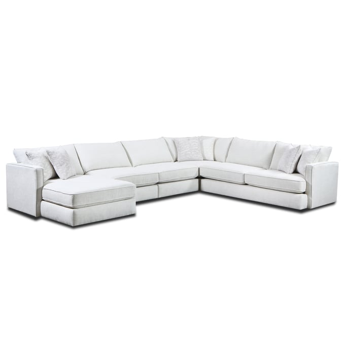 Southern Motion Finley White Left Arm Chaise Sectional STHN-FINLEYLEFTARMCHAISESEC