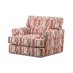 Southern Motion Spencer Orange Swivel Chair