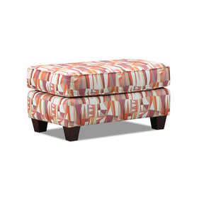 Southern Motion Spencer Orange 35 Inch Wide Ottoman