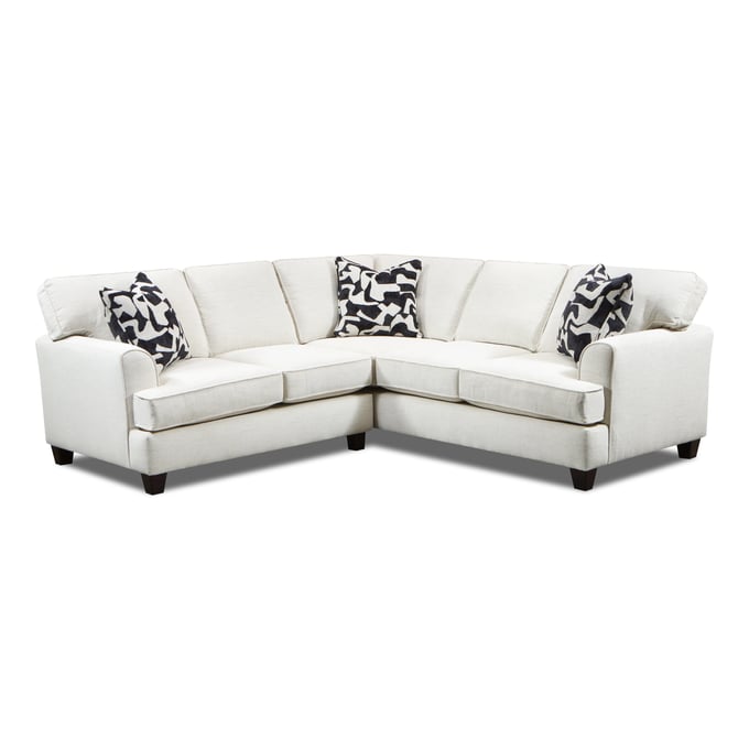 Southern Motion Spencer Cream Polyester 2pc Sectional STHN-ST800421L33R101303301501