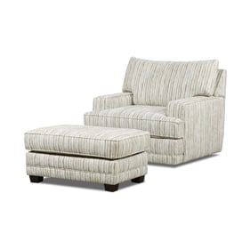 Southern Motion Kennedy Mineral Swivel Chair and Ottoman