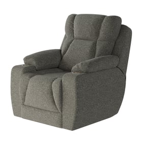 Southern Motion Challenger Grey Nickel Power Headrest Recliner