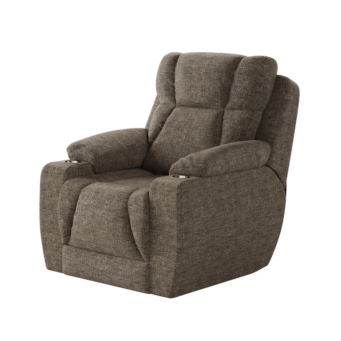 Southern Motion Challenger Grey Chocolate Power Recliner STHN-6247P-214-21