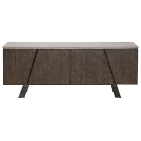 Essentials For Living Industry Ash Gray Whiskey Black Media Sideboard