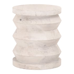 Essentials For Living Pier White Wash Pine Accent Table