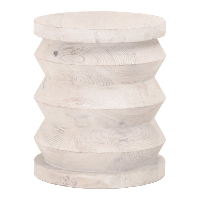 Essentials For Living Pier White Wash Pine Accent Table STR-8029-WW-PNE