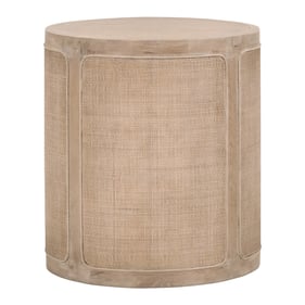 Essentials For Living Cane Smoke Gray Oak End Table