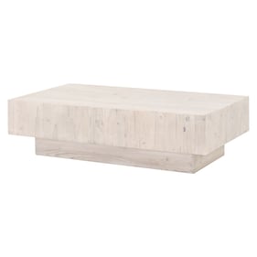 Essentials For Living Montauk White Wash Pine Coffee Table