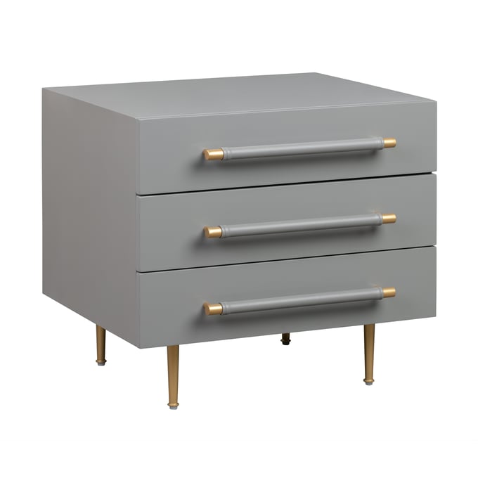 TOV Furniture Trident Grey Nightstand TOV-B44061