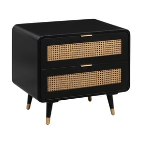 TOV Furniture Christine Black Nightstand