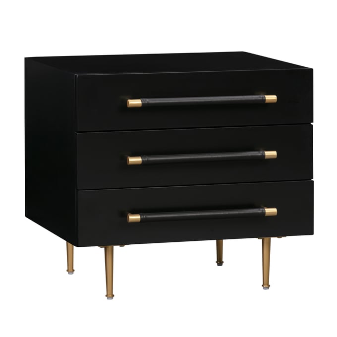 TOV Furniture Trident Black Nightstand TOV-B44075