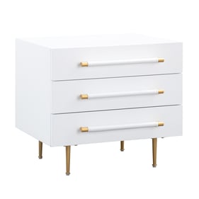 TOV Furniture Trident White Nightstand