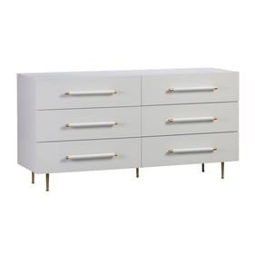 TOV Furniture Trident White 6 Drawer Dresser