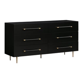 TOV Furniture Trident Black 6 Drawer Dresser