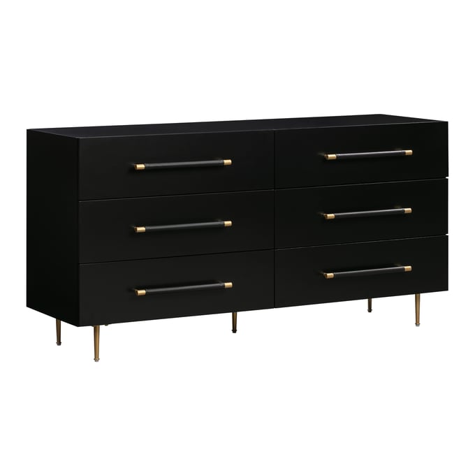 TOV Furniture Trident Black 6 Drawer Dresser TOV-B44096