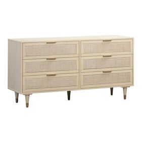 TOV Furniture Sierra Buttermilk 6 Drawer Dresser