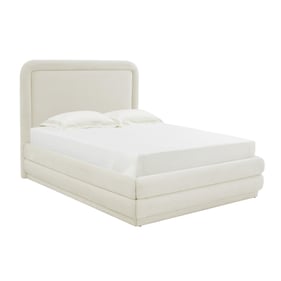 TOV Furniture Briella Cream Velvet Full Bed