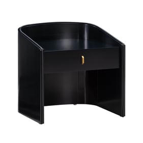 TOV Furniture Collins Black Nightstand