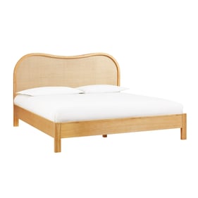 TOV Furniture Grappa Natural 2pc Bedrooom Set with King Panel Bed