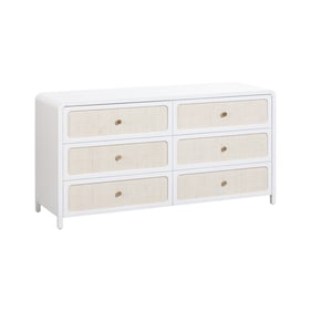 TOV Furniture Patty White 6 Drawer Dresser