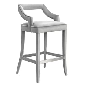 TOV Furniture Tiffany Grey Counter Height Stool