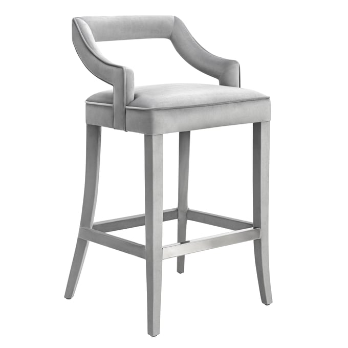 TOV Furniture Tiffany Grey Counter Height Stool TOV-BS20