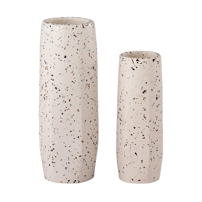 TOV Furniture Terrazzo Vase White Small Vase TOV-C18332