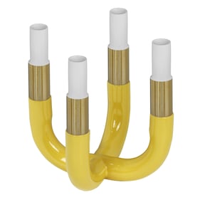 TOV Furniture Kaonashi Mustard Yellow Candelabra