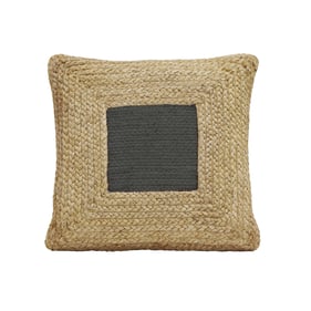 TOV Furniture Blank Black Natural Accent Pillow