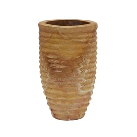 TOV Furniture Saava Natural Sandstone Ribbed Stone Vase