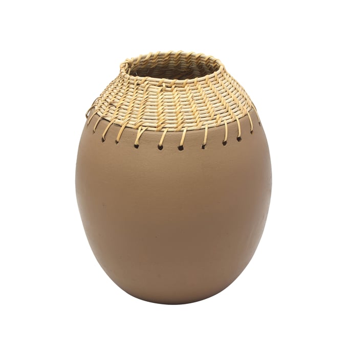 TOV Furniture Souk Brown Natural Vase TOV-C18567