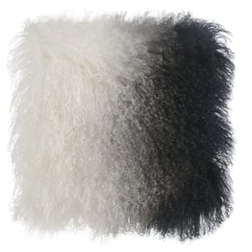 TOV Furniture Tibetan Black White Pillow