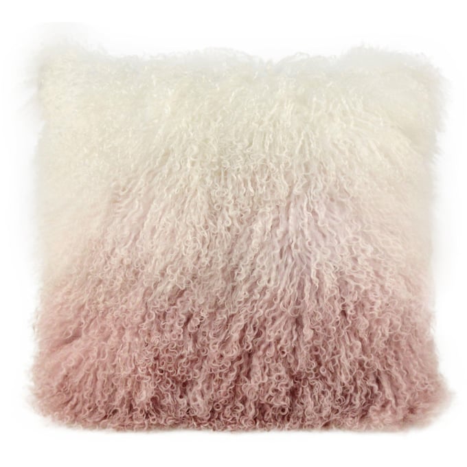 TOV Furniture Tibetan Blush White Sheepskin Pillow TOV-C5714