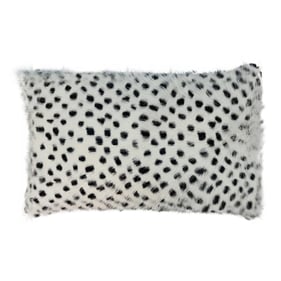 TOV Furniture Genuine White Leopard Pillow