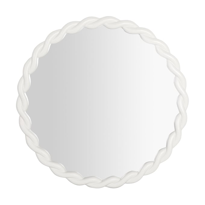 TOV Furniture Agnes Cream Round Mirror TOV-C68813