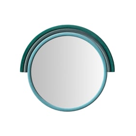 TOV Furniture Lally Aqua Round Wall Mirror