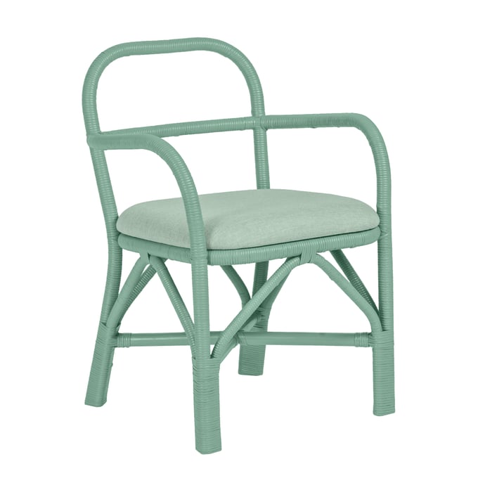 TOV Furniture Ginny Rattan Green Dining Chair TOV-D21022