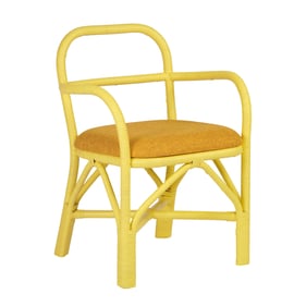 TOV Furniture Ginny Rattan Yellow Dining Chair