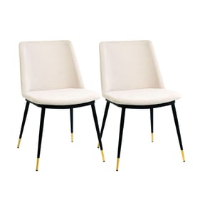 2 TOV Furniture Evora Cream Chairs