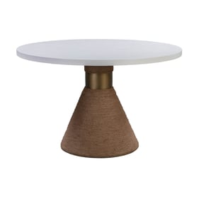 TOV Furniture Rishi White Rope Round Table