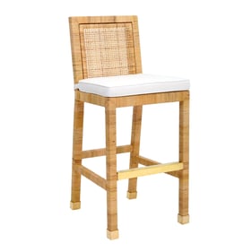 TOV Furniture Amara Natural Rattan Bar Stool