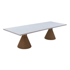 TOV Furniture Rishi Natural White Rectangular Dining Table