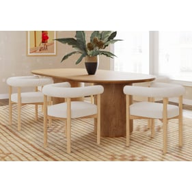 TOV Furniture Brandy Natural Cream 7pc Dining Room Set