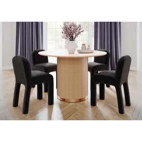 TOV Furniture Akiba Natural Black 5pc Dining Room Set