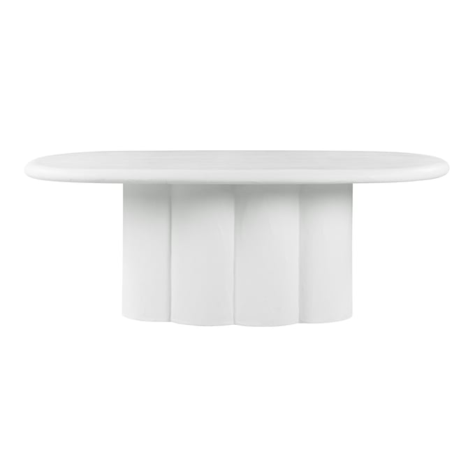 TOV Furniture Elika White Oval Dining Table TOV-D54234