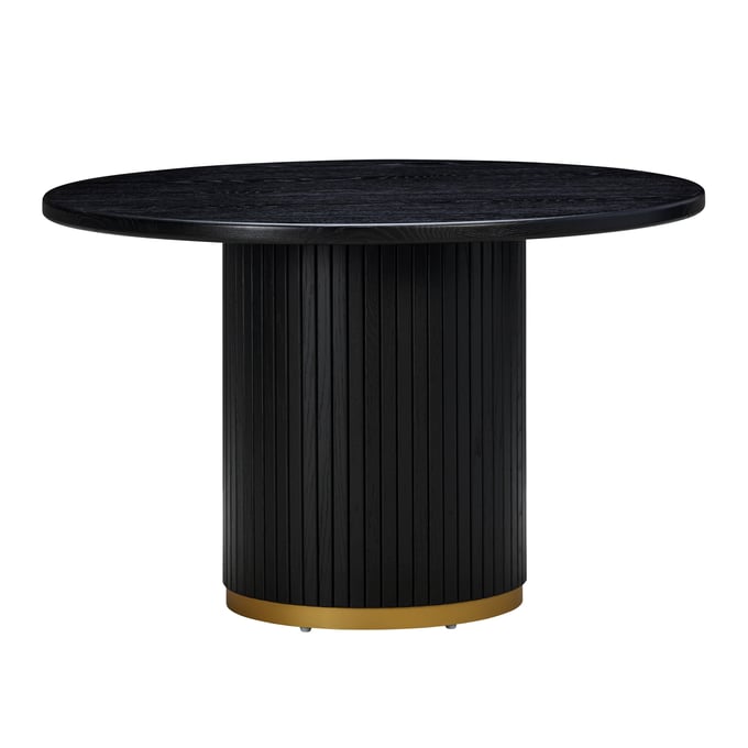 TOV Furniture Chelsea Black Oak Round Dining Table TOV-D54263