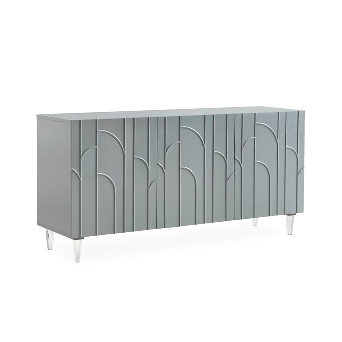 TOV Furniture Deco Grey Lacquer Buffet TOV-D5516