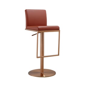 TOV Furniture Sentinel Brown Adjustable Stool