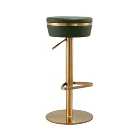 TOV Furniture Astro Green Gold Adjustable Stool