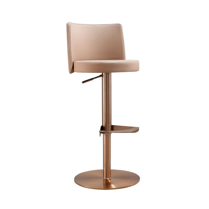 TOV Furniture Loosha Cafe Au Lait Adjustable Stool TOV-D68299